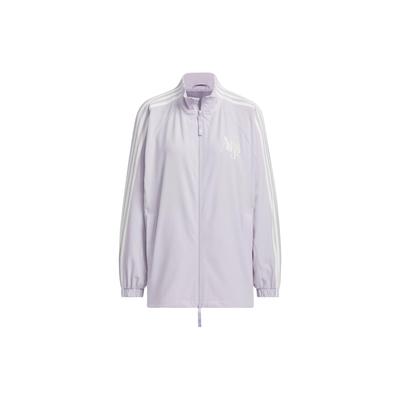 Tanečná bunda s potlačou písmen Dámska bunda Strieborná Fialová JI9767