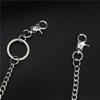 Trendy Versatile Round Bead Pant Chain Keychain with Alloy Buckle