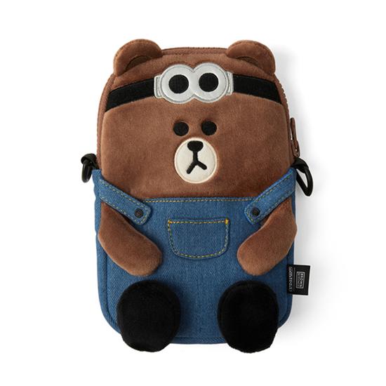 

Коричневая сумка через плечо MINIONS X BROWN & FRIENDS из коллекции Brown