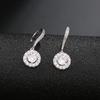 ZAKOL Classic Round Square Zircon Drop Hook Earrings Gorgeous Buling AAA Cubic Zirconia Wedding Bridal Earrings Zircon Gift