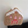 Christmas House Shape Plush Toy Doll Bedroom Dormitory Headrest Cartoon Gift