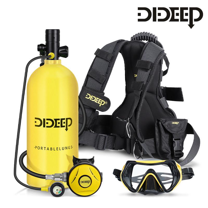 DIDEEP 3L X6000 Diving Snorkeling Regulator with Oxygen Cylinder