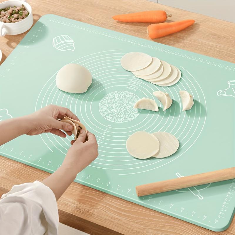 Antihaftbeschichtete Silikon-Gebäckmatte – Teigmatte zum Ausrollen von Brot, Süßigkeiten und Keksen – Küchen-Backutensilien und Zubehör für Weihnachten, Fastenzeit, Erntedankfest