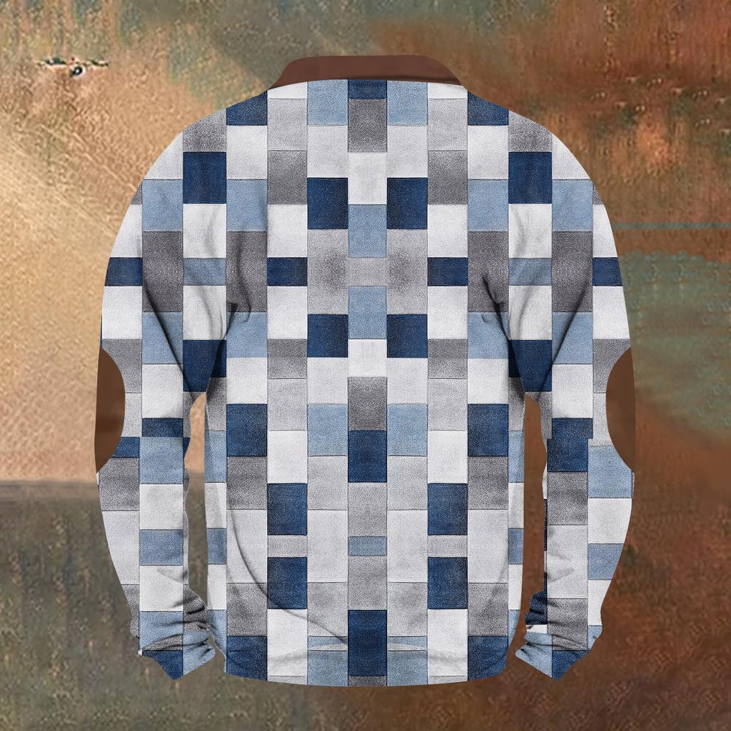 Men's Retro Casual Gradient Printed Sweatshirt