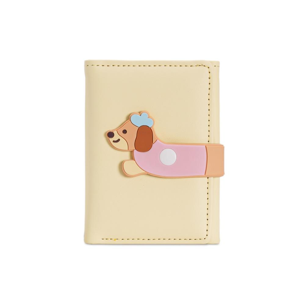 Ultra Thin Sausage Dog Wallet Korean Style Coin Pouch Casual PU Leather Card Holder  Men