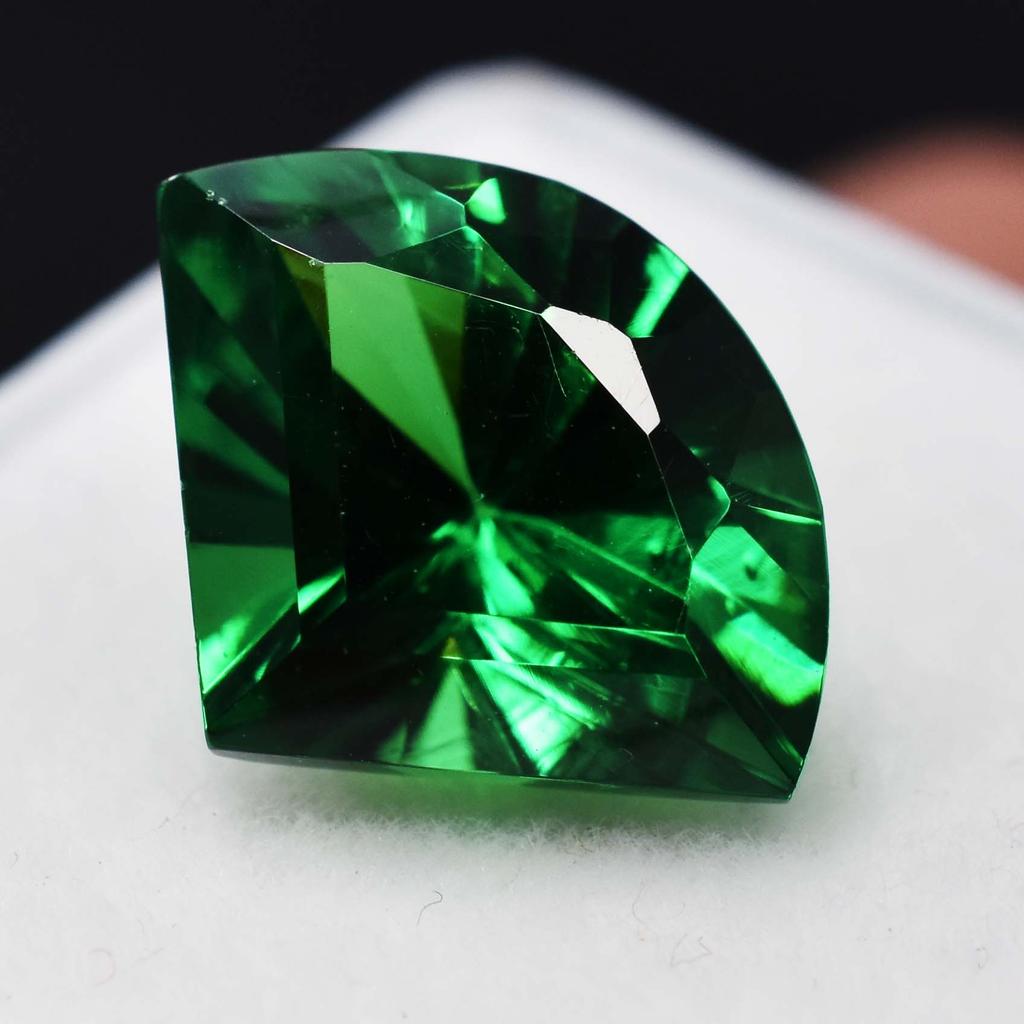 Green Garnet Fancy Cut 9.00 Ct Natural Loose Gemstone CERTIFIED Ring Size A-5771