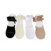 Ladies Spring and Summer New Retro Ballet Shallow Mouth Bow Lace Wave Hollow Invisible Socks