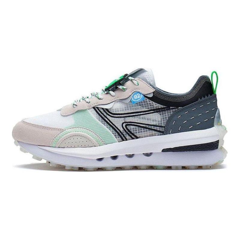 Li-Ning Fangyuan V2 Mens Low Top Casual Shoes White Sand Gray Breathable Wear Resistant AGCS025-1 45