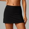 Yoga Skirt Badminton Tennis High Waist Breathable Sweat Skirt Inside Legging