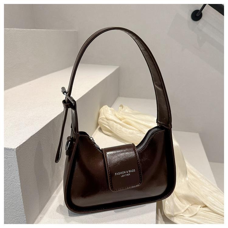 2025 Spring New Foreign Feeling Armpit Bag Shoulder Bag Tote Bag Fashion Buckle Niche Design Handbag Tide