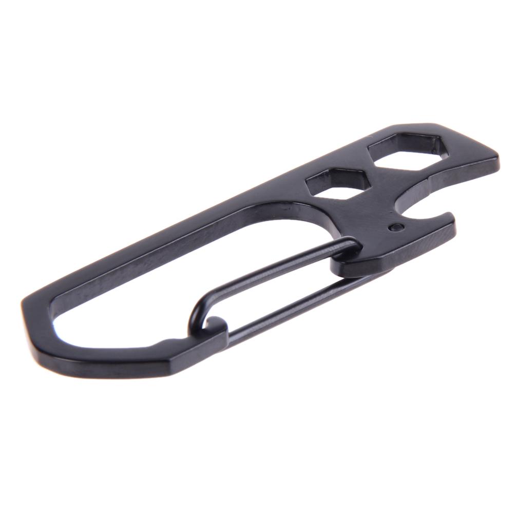 Keychain Screwdriver Multifunctional Keyring Carabiners Stainless Steel Key Chain Corkscrew Wear-resistant EDC Tool Outdoor Gear