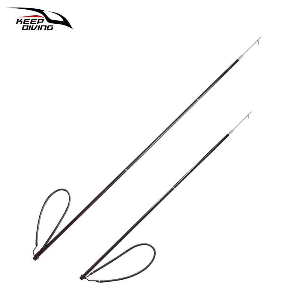 3-Section Aluminum Rod Spear: Portable Diving, Fishing & Hunting Gear with Single Barb for Underwater Use