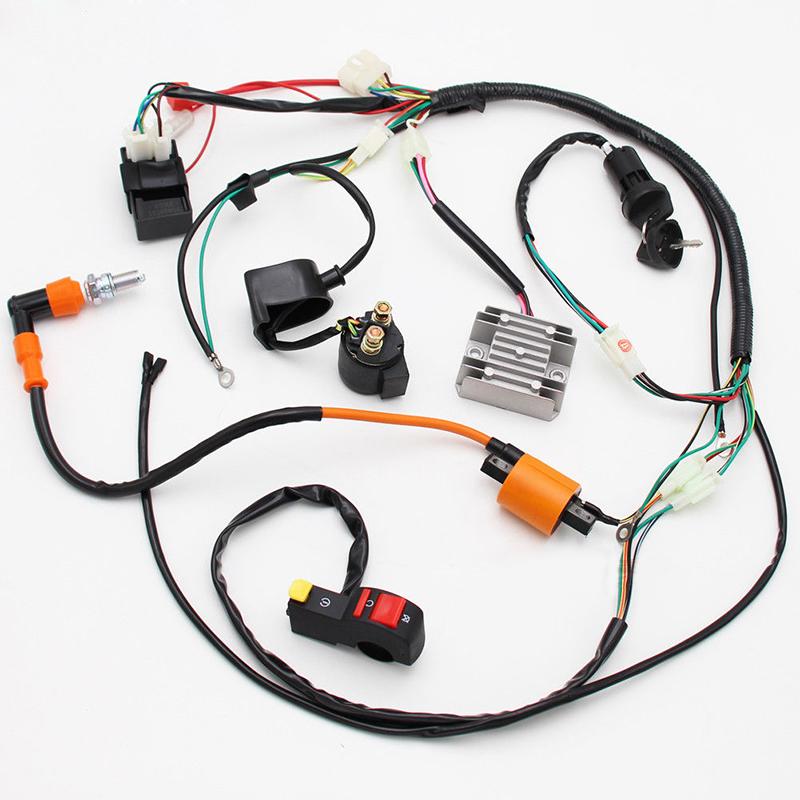 Complete Electrics Wiring Harness Loom CDI Coil High Quality Accessory Part Suitable For ATV QUAD 150/200/250/300CC