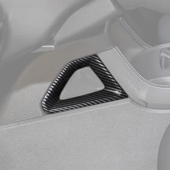 For Ford Ranger -2025 ABS Carbon Car Console Gear Shift Both Side Cover Trim