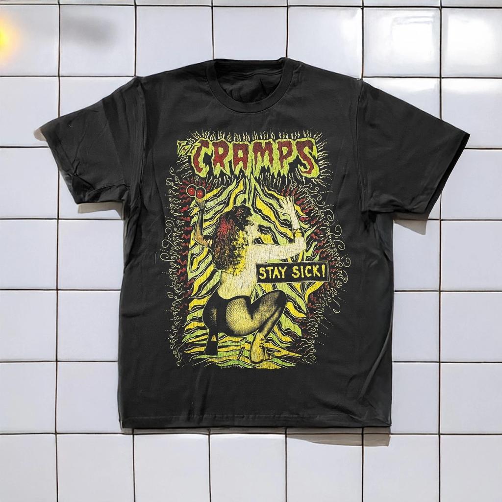 1990 The Cramps Stay Sick Aged T-Shirt Black M