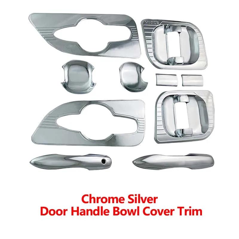 Door Handle Bowl Cover Trim For Toyota Hiace Commuter -2024 Chrome Silver Car Decoration Cars Accessories Exterior Styling