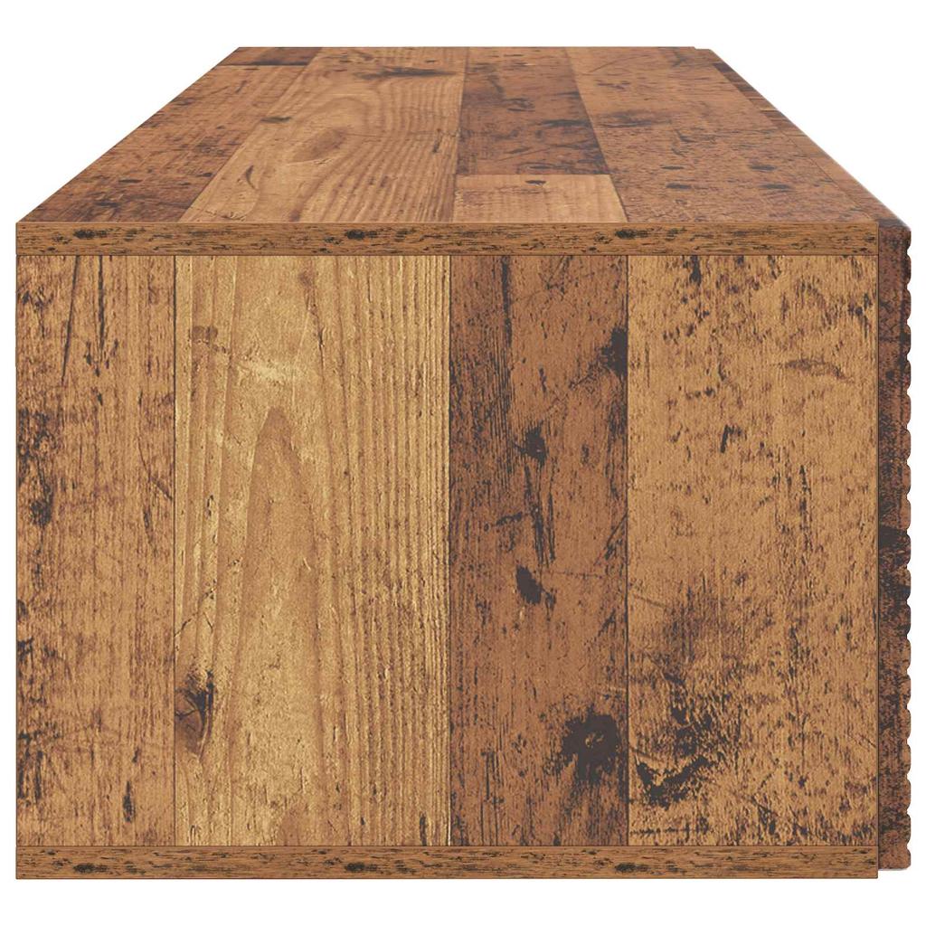 Wall Mounted TV Cabinet Reclaimed Wood Look 98 x 41 x 30 cm Particleboard