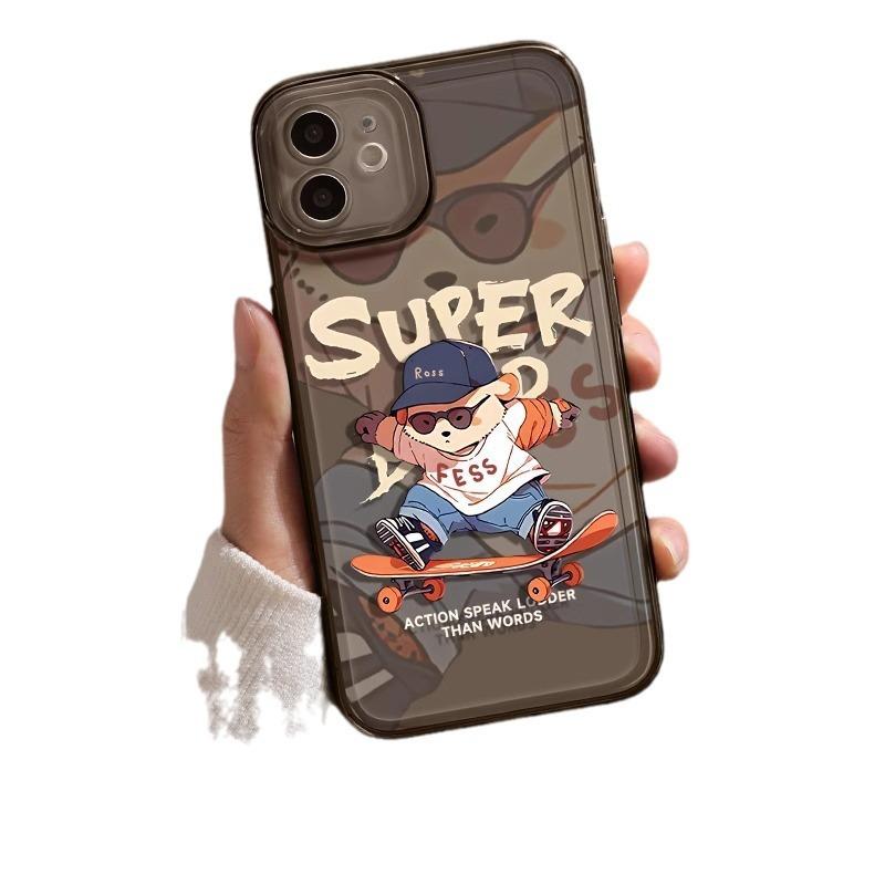 Suitable for Apple 16 Phone Case 15plus, Transparent 14 Silicone 13mini Protective Case 12promax
