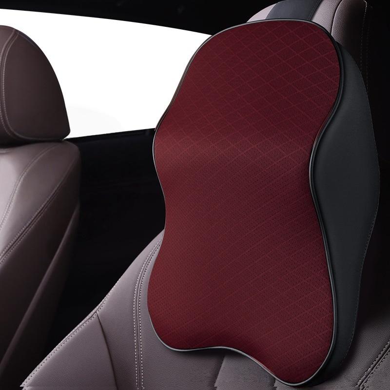 For Automotive Headrest Lumbar Cushion Space Memory Foam Neck Pillow Lumbar Cushion Four Seasons General Purpose