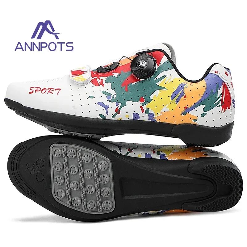

New Men SPD Road Dirt Bike Route Cleat Flat Sneaker Professional Cycling MTB Shoes Racing Women Bicycle Mountain Biking Shoes 46