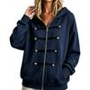 Women's Casual Knit Zip-Up Hooded Cardigan Sweatshirt Jacket for Everyday Wear