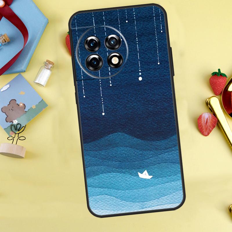 

ocean waves sailboat Case For OnePlus Nord 5 CE 2 3 4 Lite N20 N30 OnePlus 10T 12R 13R 13T 10 11 12 13 15 Cover OnePlus Nord 2