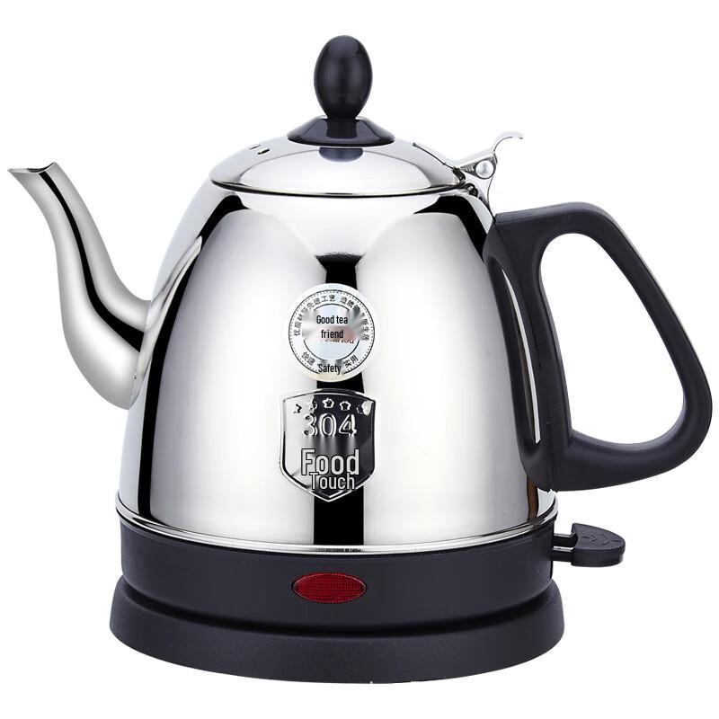 Shangqi 1L Black 304 Stainless Steel Electric Kettle