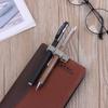 1PC Adjustable Convenient Stationery Metal Pen Clips Elastic Loop Notebook Spring Pen Holder