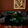 Rapper P-Poorstacy Decke Super Warm Bequem Plüsch Überwurfdecke Kind Zuhause Sofa Schlafzimmer Geschenk