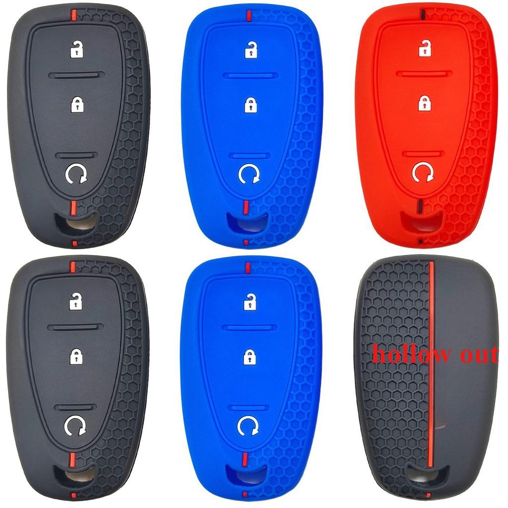 Silicone Car Key Case Holder Shell Soft Remote Cover Protector for Chevrolet Cruze Aveo Malibu Cruze Spark Sail Flip Key Bag Set
