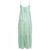 Shop Women Loose Fit Layered Ribbon Check Long Dress Light Green Ntt Wdr 21277