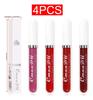 Cmaadu 4pcs Long Lasting Matte Waterproof Lip Gloss