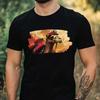 Men's T-Shirt Camel As Firefighter Motif Cotton Size XS To 5XL