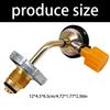Professional Gas Regulator Gas Tanks Furnaces Adapter with Pressure Relief Valves During Outdoor Adventures