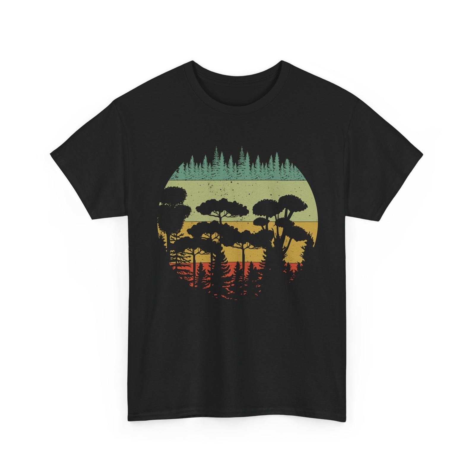 Forest Trees T-Shirt, Wildlife Lovers Alaska Nature Women Men Shirt L