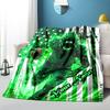 1PC Custom Name American Football Player flannel blanket versatile, all-season throw suitable for the living room, bedroom, camping, travel, and gift