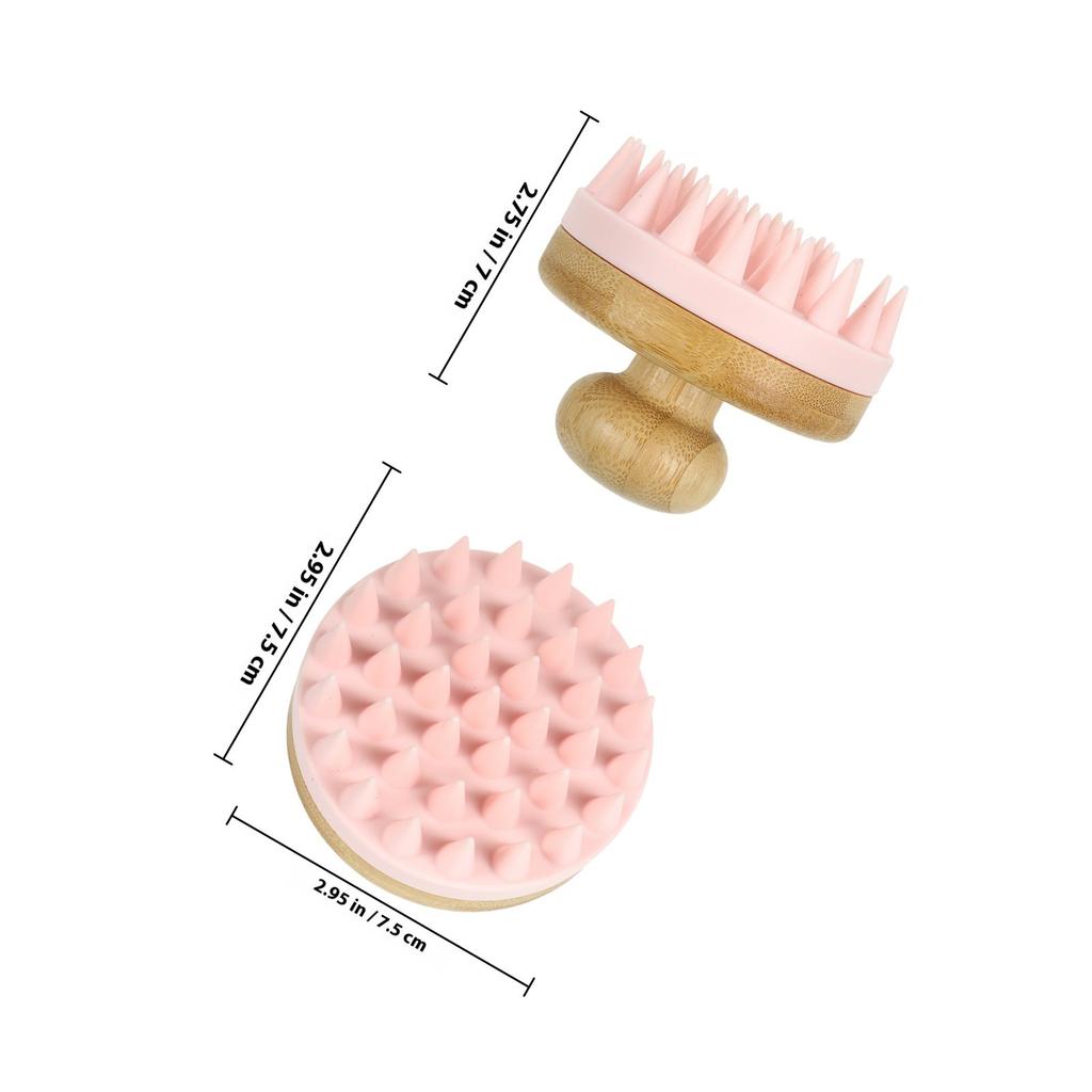 Hair Massaging Scalp Brush Soft Bristles Deep Clean Scalp Exfoliator Shampoo Brush Head Scrubber Relaxing Shower Hair Care