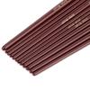 12PCS Round & Flat Head Paint Brush Set Wine Red Polished Handle Soft Nylon Fiber Watercolor Brushes Reinforced Connection