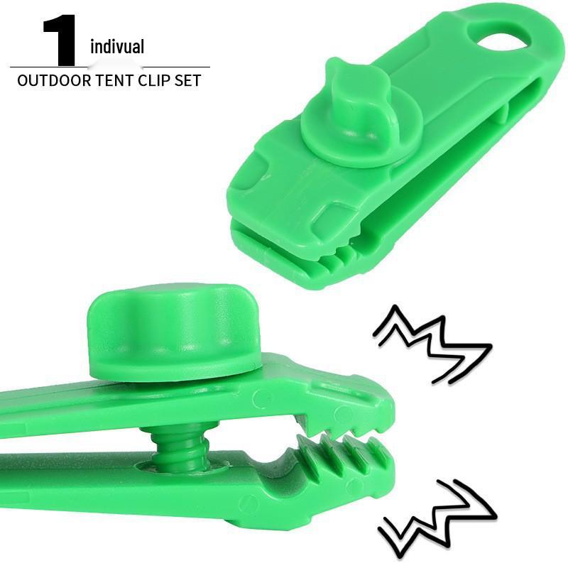 

Multi-Functional Windproof Tent & Tarp Clip зелений
