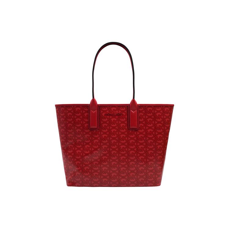 Новая сумка-тоут MICHAEL KORS Jodie из коровьей кожи, портативная сумка для покупок, среднего размера, женская, красная 35H1T2JT2C-FLAME 29.5*14*26CM