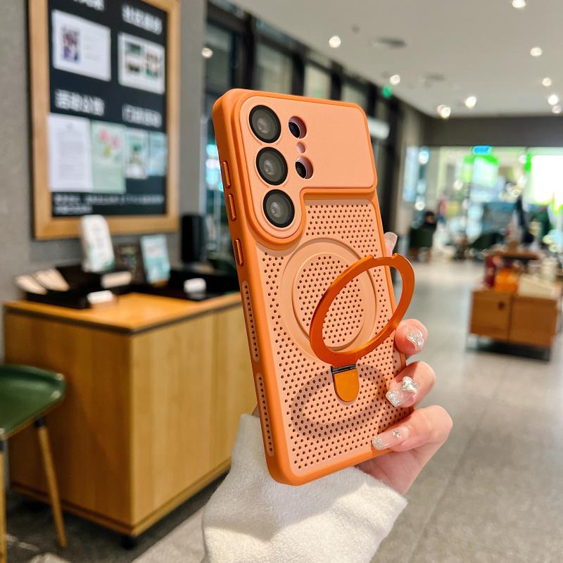 Luxury cooling bracket magnetic suction for Magsafes phone case for SamsungGalaxy S26 S25 S24 Ultra anti drop protective cover
