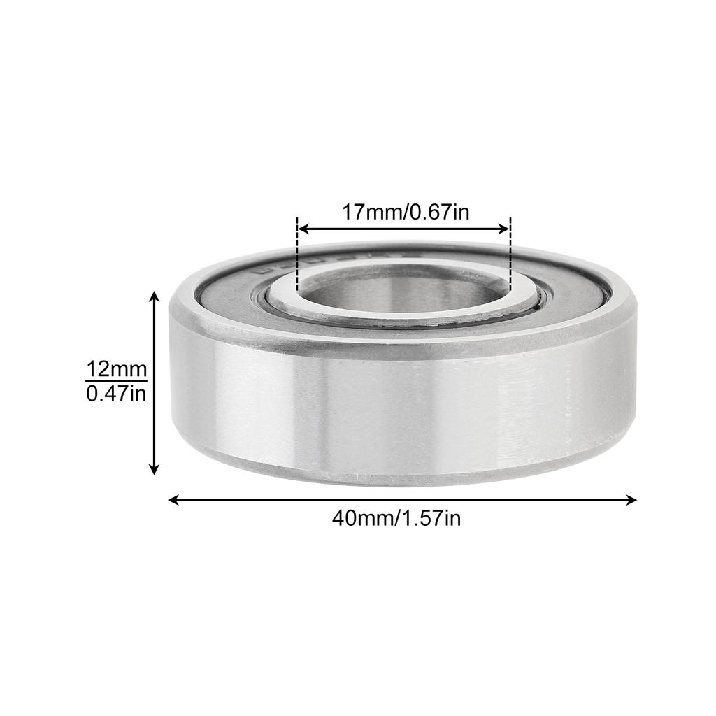 6203-2RS Rubber Sealed Deep Groove Ball Bearing, High Speed Bearing for Electric Motorcycle