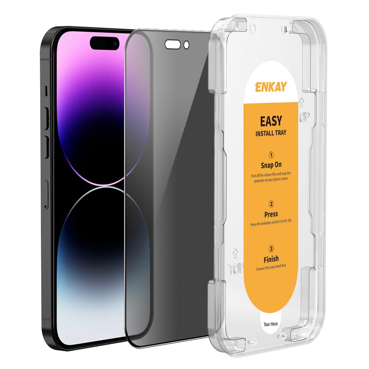 

ENKAY HAT PRINCE For iPhone 14 Pro Max Screen Protector 28-degree Anti-peeping Film Easy Installation As Shown A