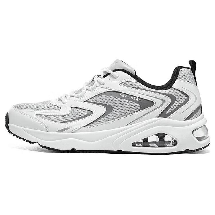 Skechers Street Tres-Air Shoes White Grey Men s 183079-LTGY EU 42