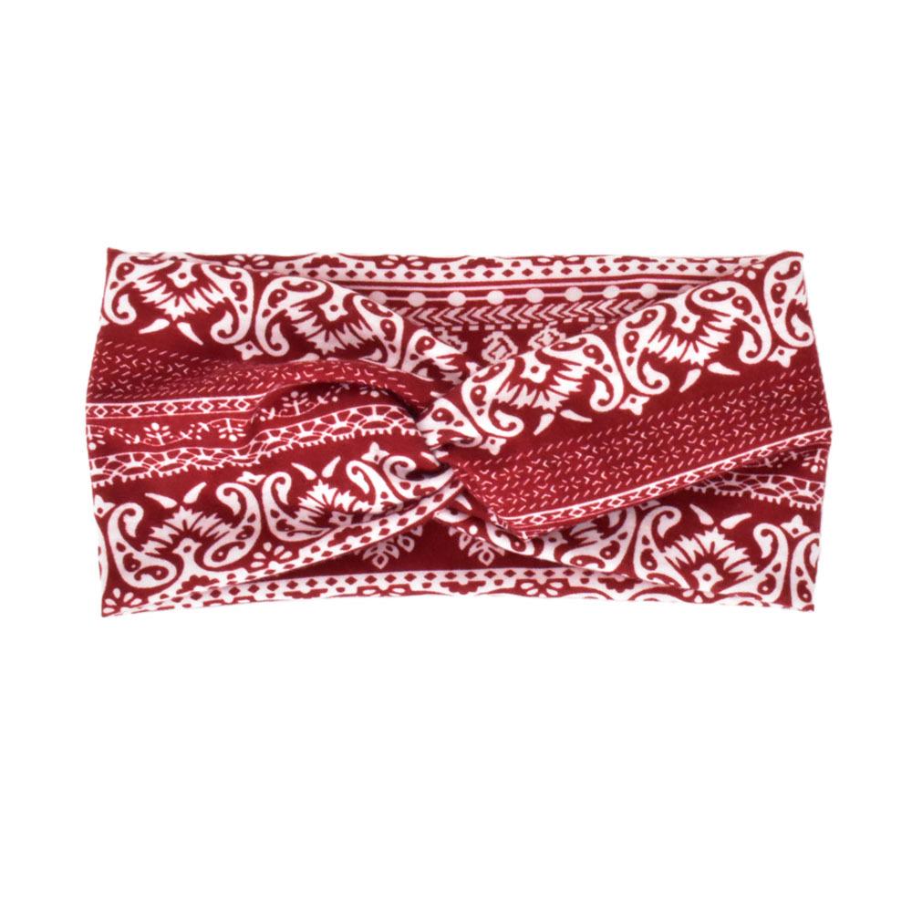 

Богемная Нескользящая Широкая Повязка на Голову для Женщин - Эластичная, Впитывающая Пот Аксессуар для Йоги и Тренировок Factory Direct Support Customization