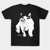 Men Black Print T-shirt Headache Cat No-Cut Transfer Paper Print Cotton Tshirt
