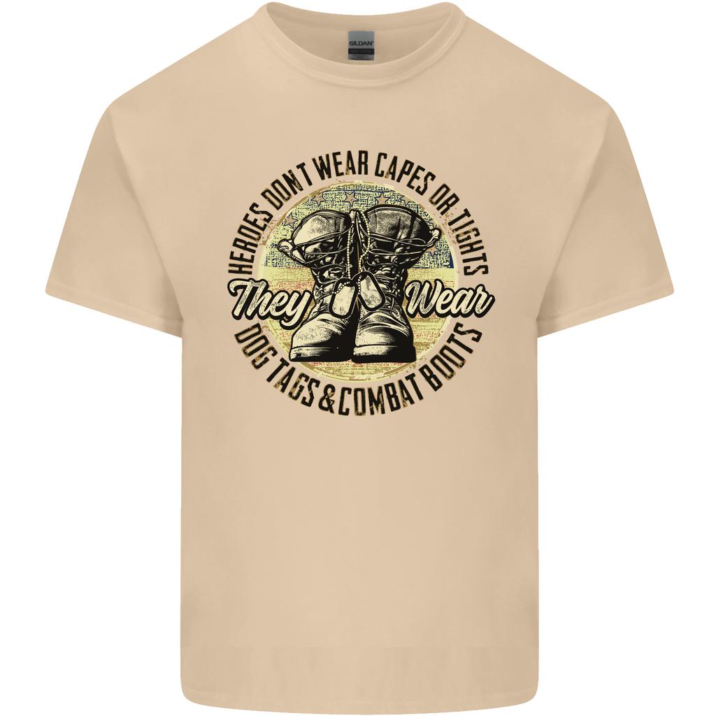 Dog Tags Army Veteran Military Marines Paras Unisexs Light Cotton TShirt