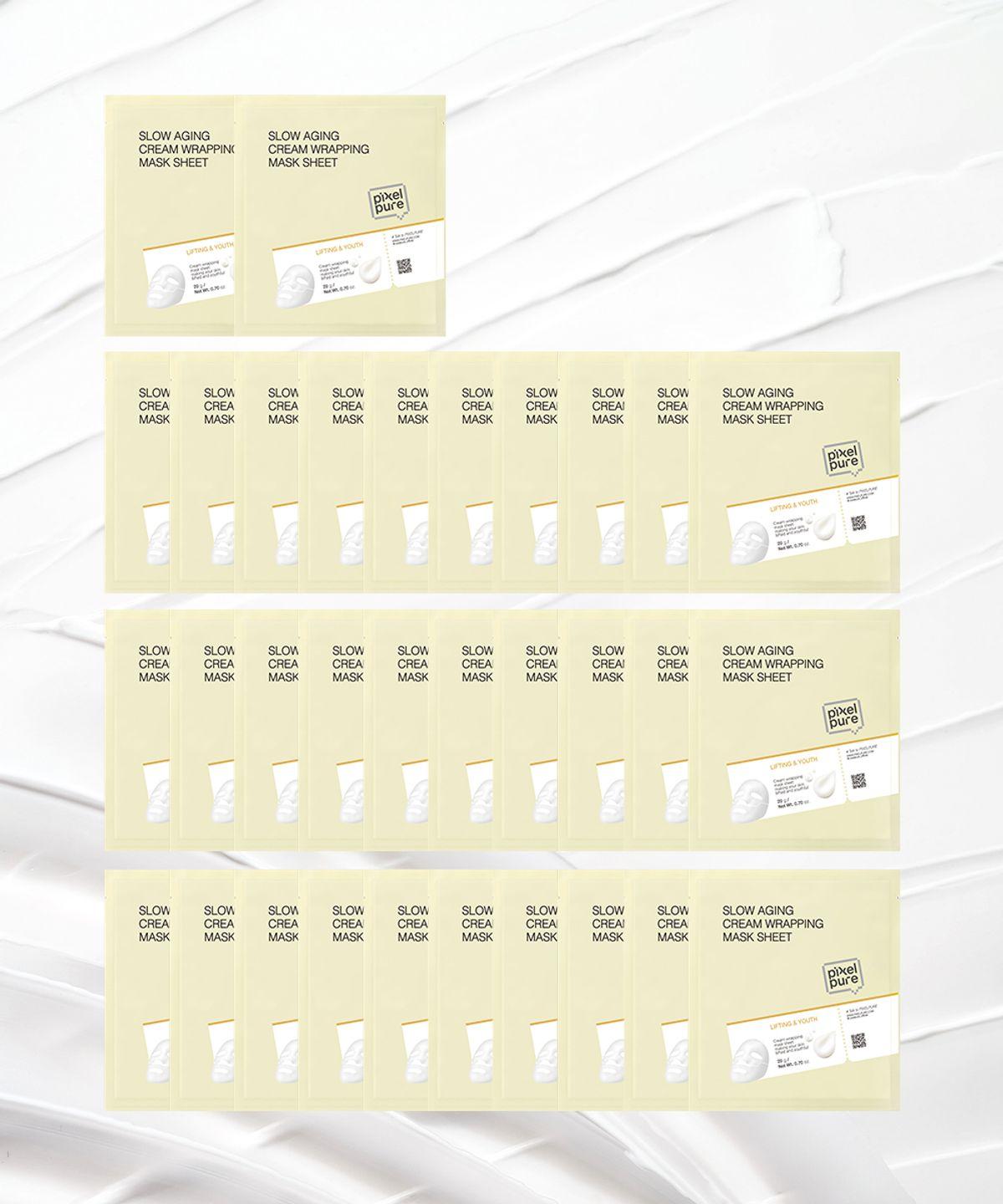 Slow Aging Cream Wrapping Mask Sheets (32 Sheets)