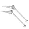 2pcs Front  Drive Shaft for WLtoys 1 12 12423 Remote Control Car Accessory (Silver0090S)