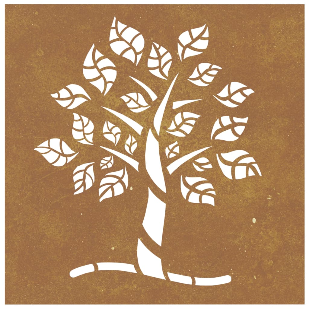 Rustikale Wandkunst im Freien - Vintage Baum des Lebens Skulptur, geeignet für Wohnzimmer, Home Office, Hochzeit Innen- und Außendekoration